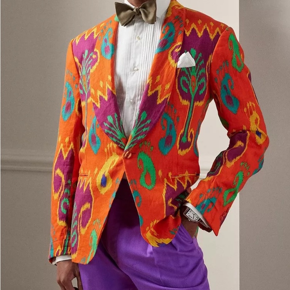 Ralph Lauren Purple Label Ikat Blazer $3995